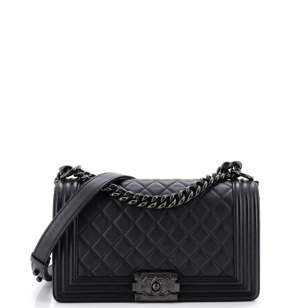 Chanel So Black Boy Flap Bag Quilted #262221C42B
